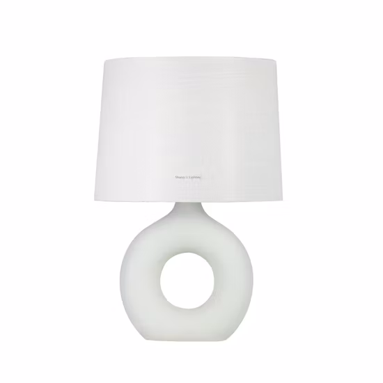 Mini lampada da tavolo in ceramica con accento creativo, lampada da scrivania per luce da studio