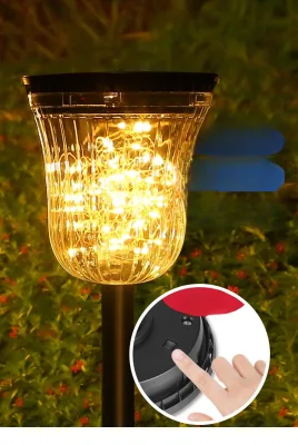 Produzione Cina Pannello lampada a LED Illuminazione paesaggistica Luci solari per pavimenti da giardino